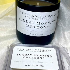 Soy Wax Candle with a Soy/Paraffin blend wax melt.